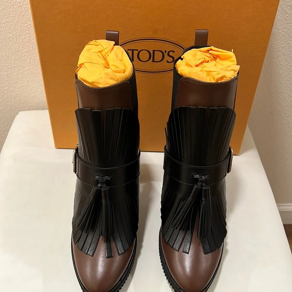 Tod's Gomma T115 64A Tron Ghetta Bootie - Picture 7 of 16